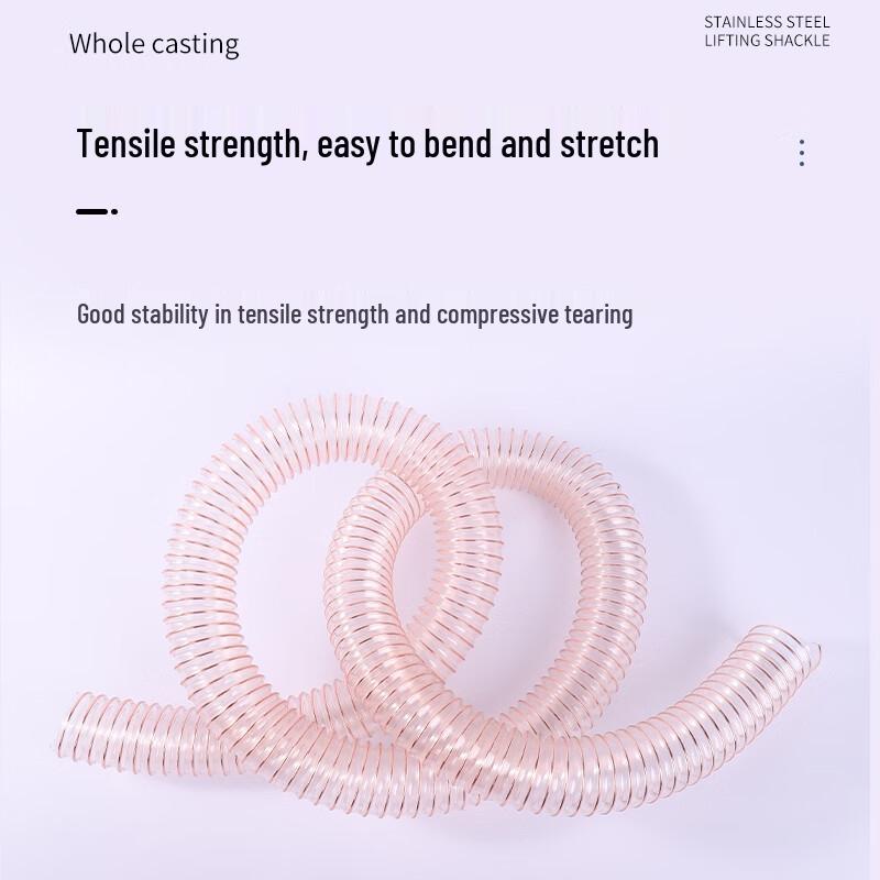 Flexible Transparent PVC Industrial Dust Collection Hose 110mm Inner Diameter