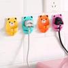 Multi-Purpose Wall Storage Hook Punch-free Power Plug Holder Cartoon Cable Organizer  Kitchen
