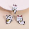 Cartoon Cat Spy Enamel Pin, Fun Anime Brooch, Lapel Badge, Creative Jewelry Gift