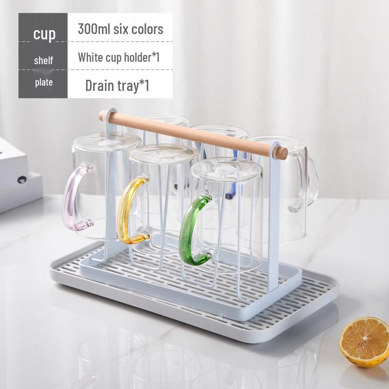 ZISIZ High Borosilicate Glass Mug with Handle