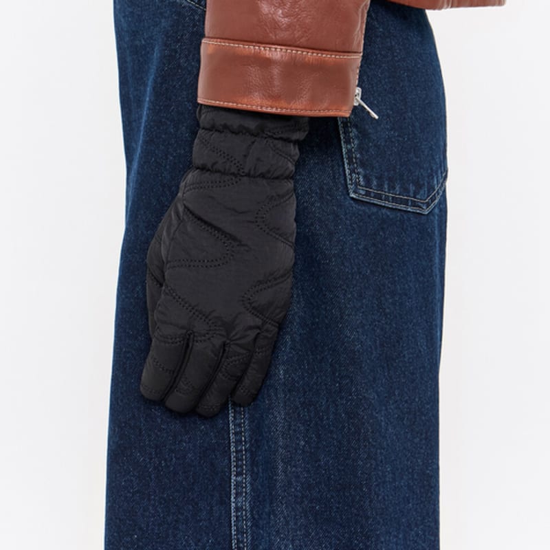 BIMBA Y LOLA Black Nylon Gloves B246AIG011BKB
