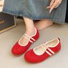 Flat-bottomed Silver Ballet Mary Jane Single Shoes Women's Shoes Spring and Summer New Soft-soled Casual Shoes