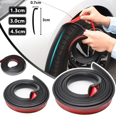 Universal Auto Radlauf Kotflügelverbreiterungen Augenbraue Lip Schutz Trim Kotflügel Abdeckung Schlamm Flap Schutz Aufkleber Körper Kit Für Tesla modell