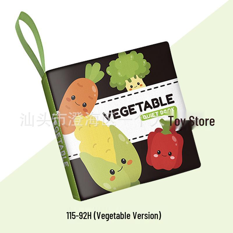 YRB Tear-resistant Chewable Baby Cloth Book: Black & White Cognitive Early Education