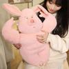 40/50/60cm Kreatives Großmuskel Rosa Schwein Plüschtiere Gefüllte Muskel-Schwein-Puppe Freund Umarmbares Kissen Lustiges Geburtstagsgeschenk Kissen