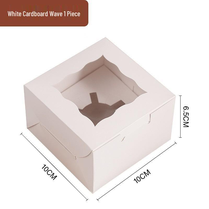 Transparent Window Cake, Muffin, and Cupcake Box for Packaging and Takeout