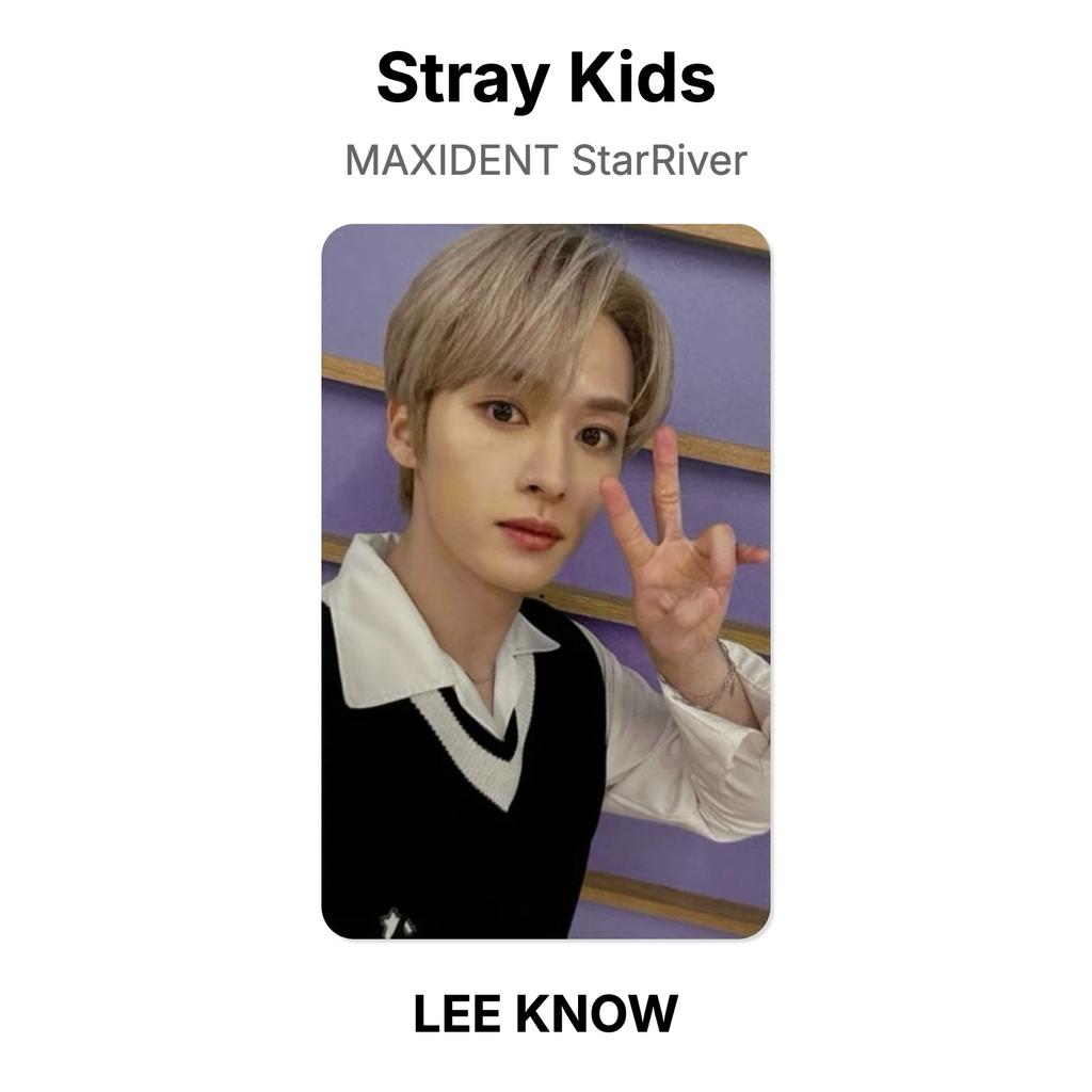 Stray Kids MAXIDENT StarRiver Official Photocard