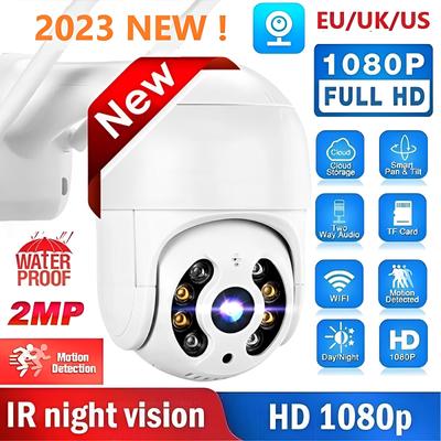 New HD 1080P Wireless PTZ Outdoor Camera IP 2MP Surveillance AI Waterproof  Night Vision Tracking Wifi Outdoor Security CCTV
