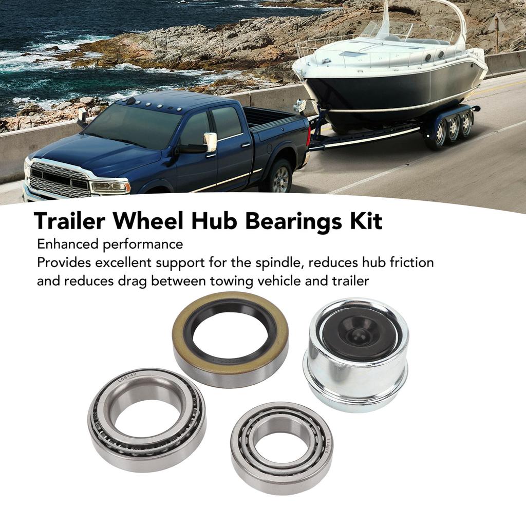 7PCS 3500 LB Trailer Wheel Hub Bearing Kit L68149 L44649 Bearing Kits 171255TB Seals for 1‑1/16in to 1‑3/8in Trailer Axles 84 Spindle