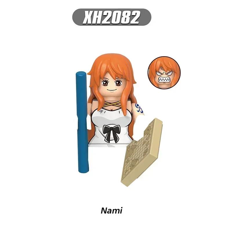 Siste versjon Byggeklosser Japan Anime Klosser Dukker Mini Action Leketøysfigurer Monteringsklosser Barnegaver