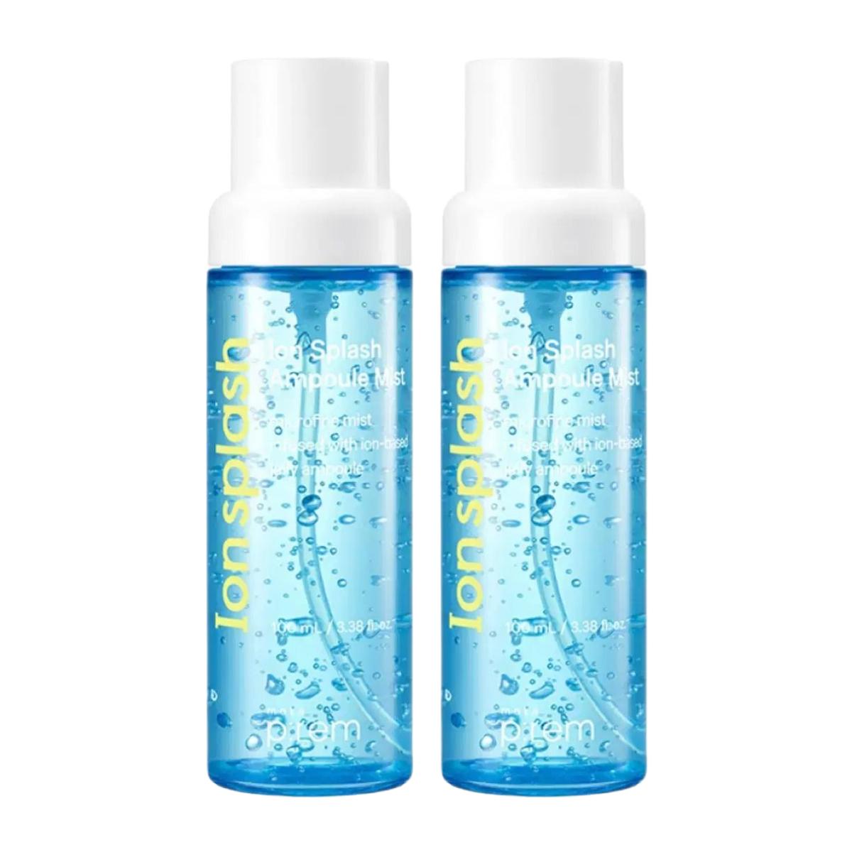 Make P:rem Ion Splash Moisture Ampoule Mist 100ml Twin Pack Deep Hydration Refreshing Face Mist