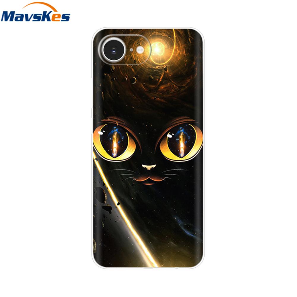 For iPhone 16e Case For Apple iPhone 16e Case Luxury Clear Painted Cover Case For iPhone 16e 16 E Coque Protective Cover Fundas