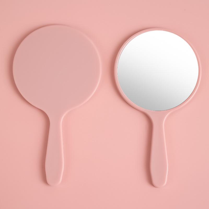 Customizable Cute Mini Handheld Round Makeup Mirror