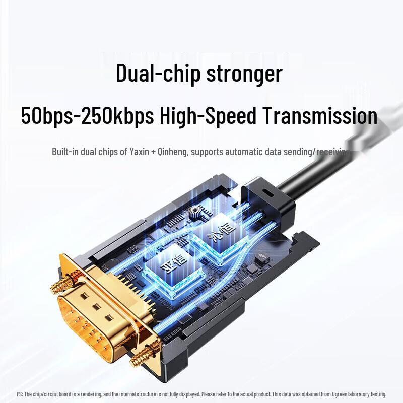 Ugreen USB zu RS232 DB9 Serielles Adapterkabel