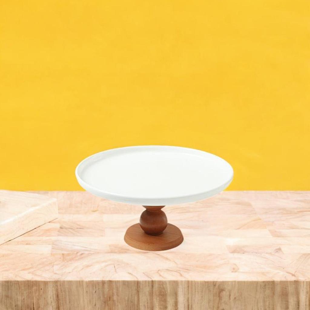 Kuchenständer mit Füßen 8 Zoll Servierteller für Cupcakes Brot Wohnzimmer