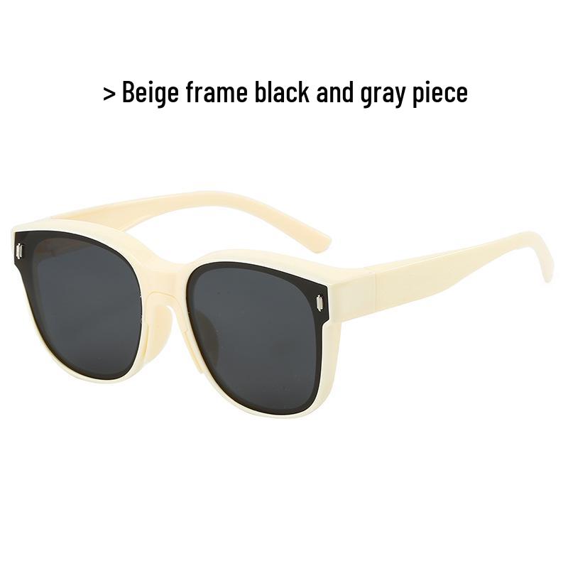 TR1055 Polarized UV Protection Over-Glasses for Myopia, Large Frame Sunglasses for Men & Women