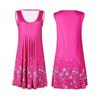 Urban Chic Sleeveless Floral Print Loose Fit Midi Dress Polyester Blend