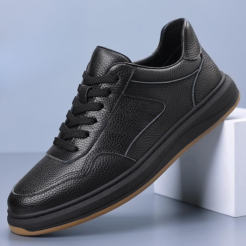 Men's Leather Shoes, Casual Shoes, Fashionable White Shoes, Men's Sneakers