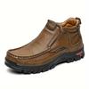 Men's Mid-Top Casual Hiking Boots - Slip-Resistant, Comfortable & Versatile for All Seasons, Men's Boots, Warm, Anti Slip, Hiking