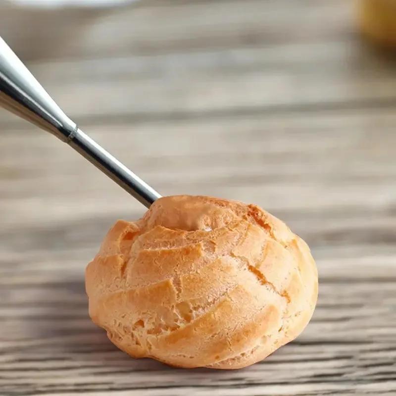 Nerezová ocel 304 Náplň z pudinkového krému Rámovaný ústní pečení DIY nástroj Tryska Špička na krém