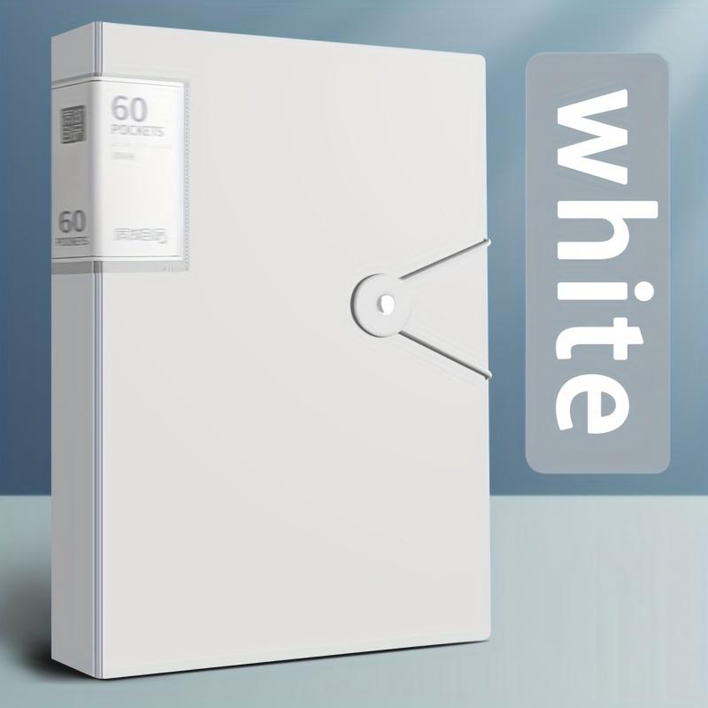 

60-Pocket A4 File Folder, Suitable for A4 Size Documents and Papers, PP Material, Waterproof, Easy To Store and Organize, Ideal for File Storage 60 Pages