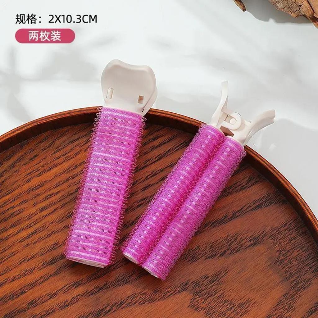 2Pcs Bangs Hair Root Fluffy Hair Clips Lazy Hair Top Styling Curling Barrel Portable Korean Hair Clips Hair Rollers