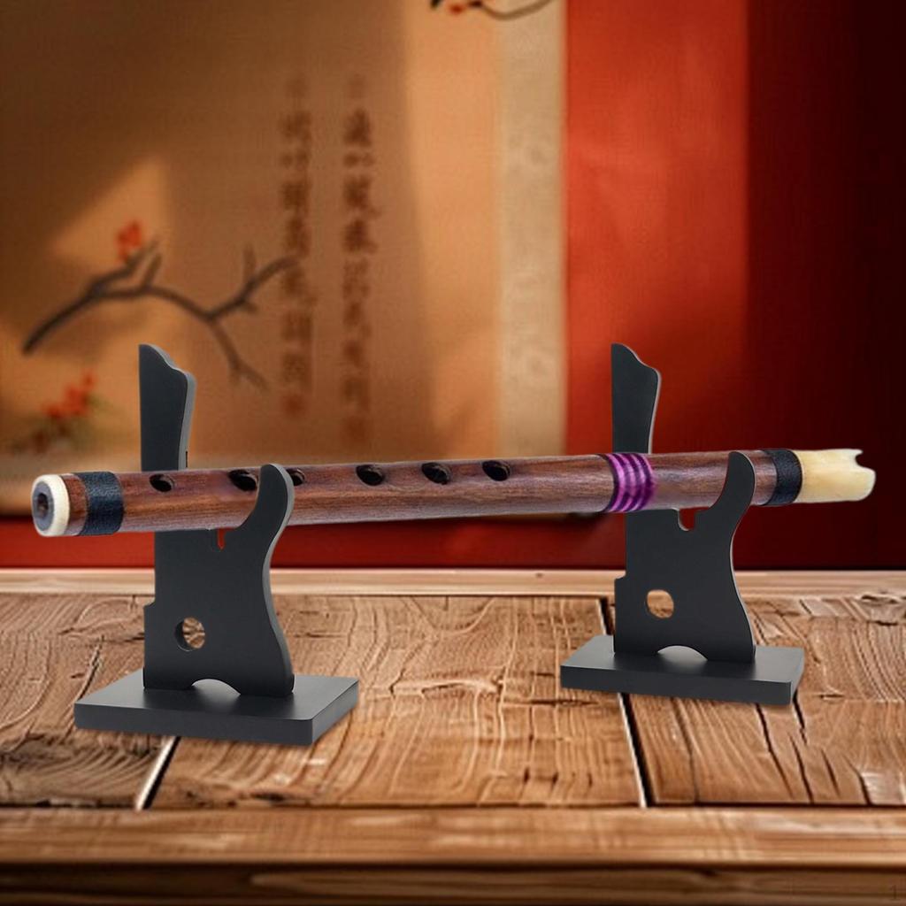 Adjustable Sword Flute Tabletop Display Stand for Japanese Lightweight