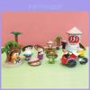Summer Island Cat Resin Craft Figurine With Coconut Tree Base For Home Decor