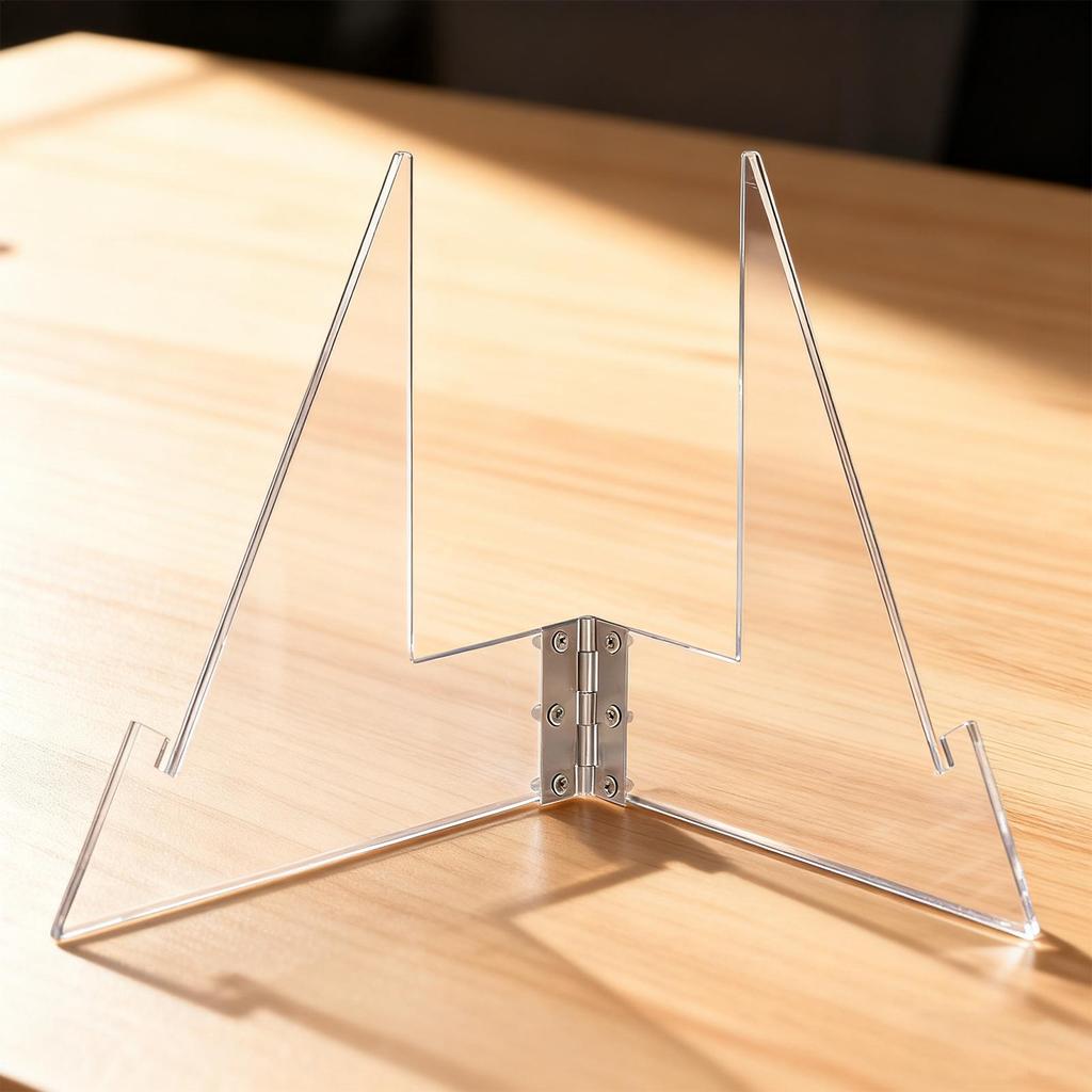 Plate Display Stands Foldable Acrylic Belt Holder Plate Stands for Display for Wrestling Picture Photo Painting Craft Book