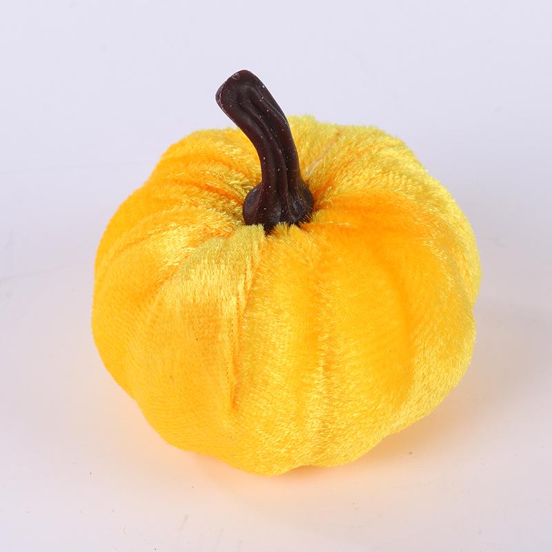 Thanksgiving Velvet Pumpkin Decoration - Table Ornament & Photography Prop
