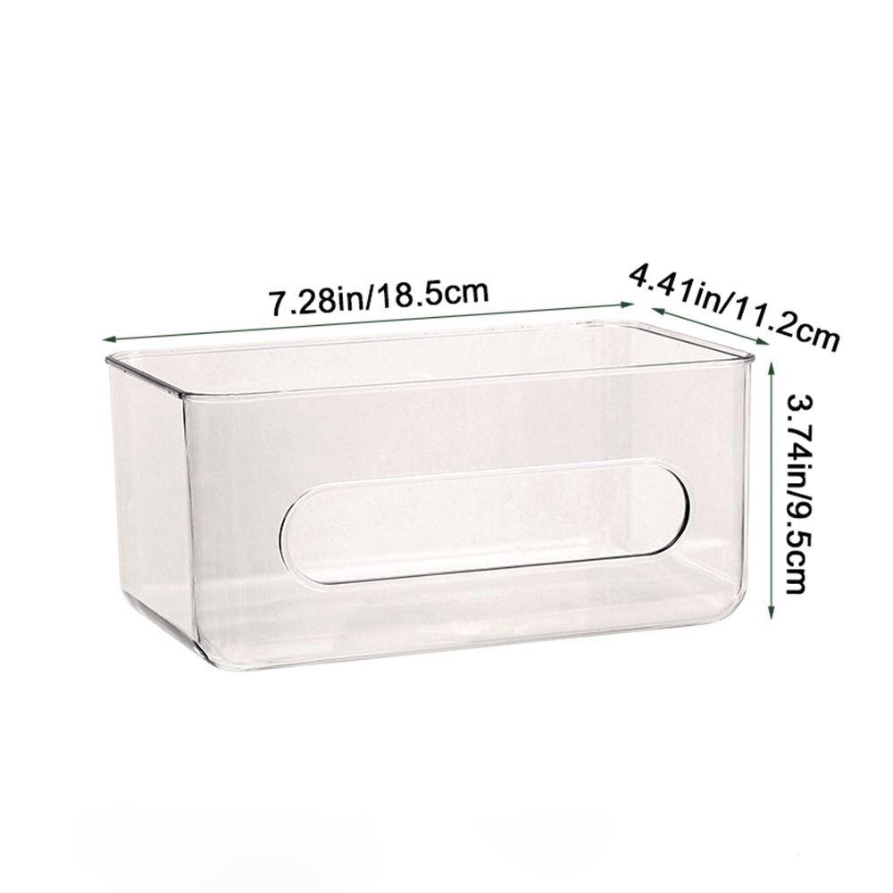 Plastic Disposable Mask Holder Free-punching Tissue Box Practical Mask Box  Home