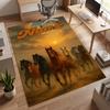 vivid horse (14) Personalized name Office Carpet Stylish Decor for Living Room Bedroom Kitchen