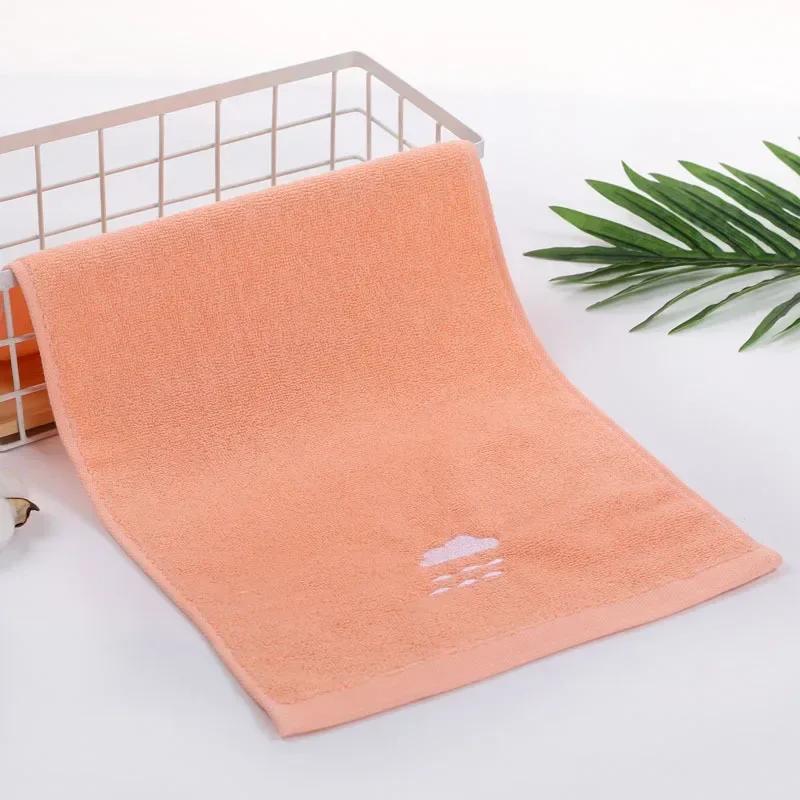 50CM*25CM Towels Baby Face Towel Soft Embroidered Absorbent Cotton Bath Towels for Newborn Kids Handkerchief Shower Stuff