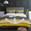Vintage Farm Barn Wood Grain Anchor Yellow Duvet Cover With Pillow Case 3pcs Bedding Set Quilt Cover Double Bed Home Textile