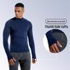 Herren Schnelltrocknendes Elastisches Langarm-Sport-T-Shirt für Laufen und Basketball - Frühling/Herbst.