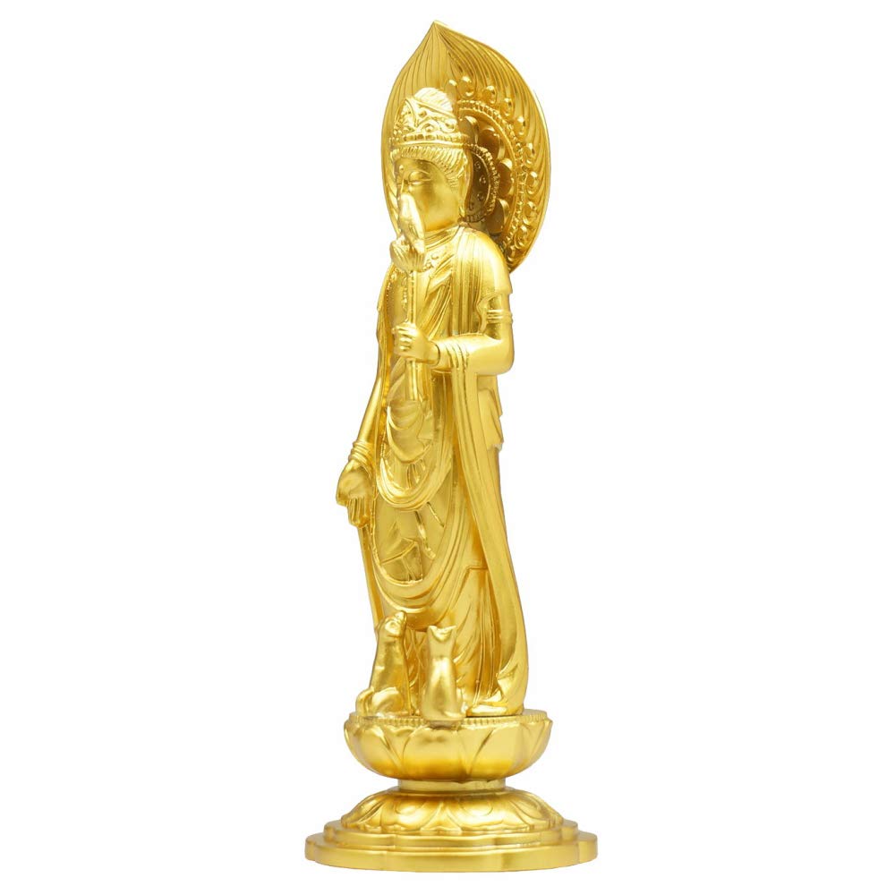 Pet Kannon Hikari Gold Alloy Memorial 16.0cm [Buddha Statue] [Pet Buddha]