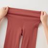 Gunze HOTMAGIC MH7861P Belly Warmer Cotton Fleece Long Black Women's Leggings, Blend, Lining, Moisture-Wicking, Heat-Generating, Length,