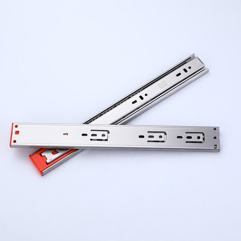 45mm Wide Thickened Stainless Steel Hydraulic Soft-Close Drawer Slide