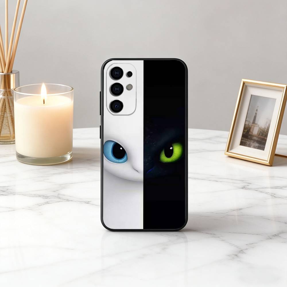 Cartoon T-Toothless D-DragonS TD Phone Case Black Silicone Soft For Samsung S25,S24,S21,S22,S23,S30,Ultra,S20,Plus,Fe,Lite