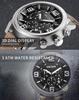 MEGIR Luxury Men's Watch Fashion Simple Casual Sports Watches for Men Leather Strap Waterproof Quartz Chronograph Clock 3010