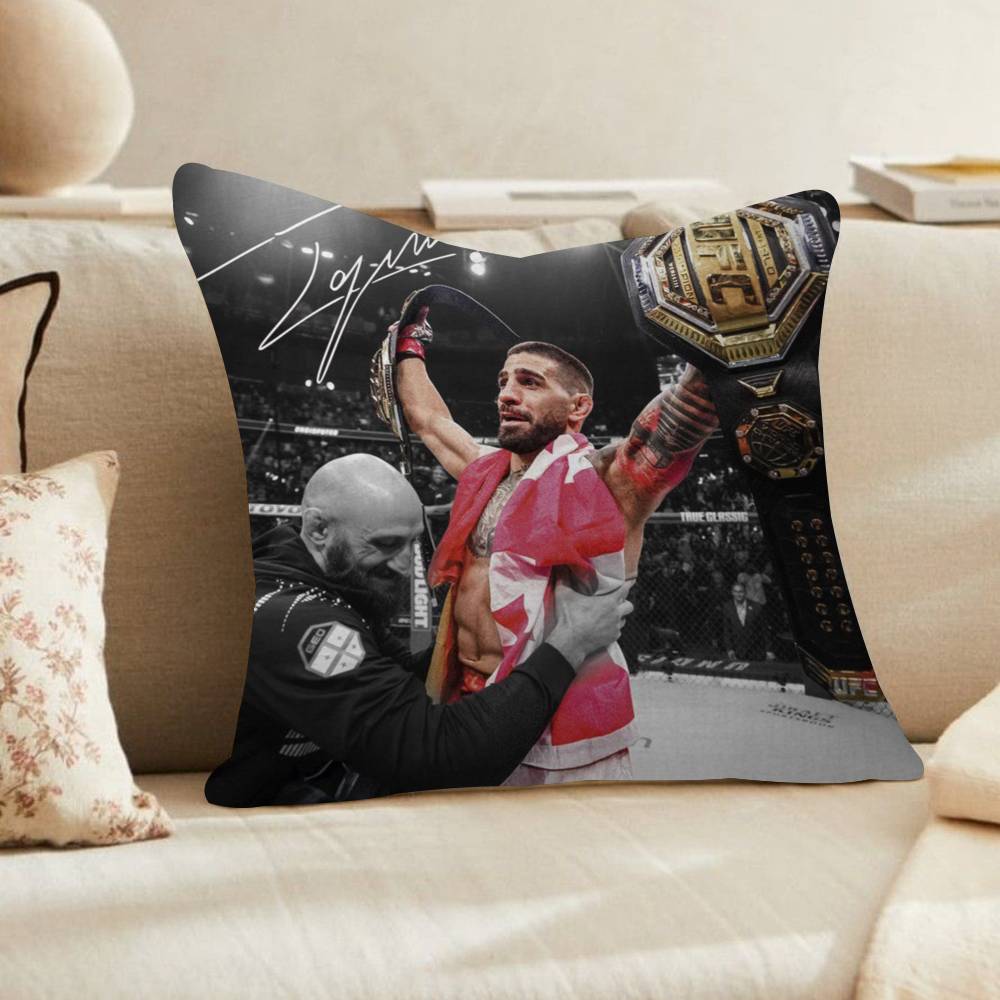 Mixed Martial Athlete IIlia TopuriaS Cushion Cover Polyester Sofa Cushions Decorative Throw Pillows Home Decoration Pillowcover