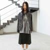 999Hyumeoniti Two-Pleated Paisley Skirt (Khaki)