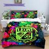 Leon FC Pattern Bedding Home Decoration Birthday Gift (1 * Duvet Cover + 2 * Pillowcase, Without Core)