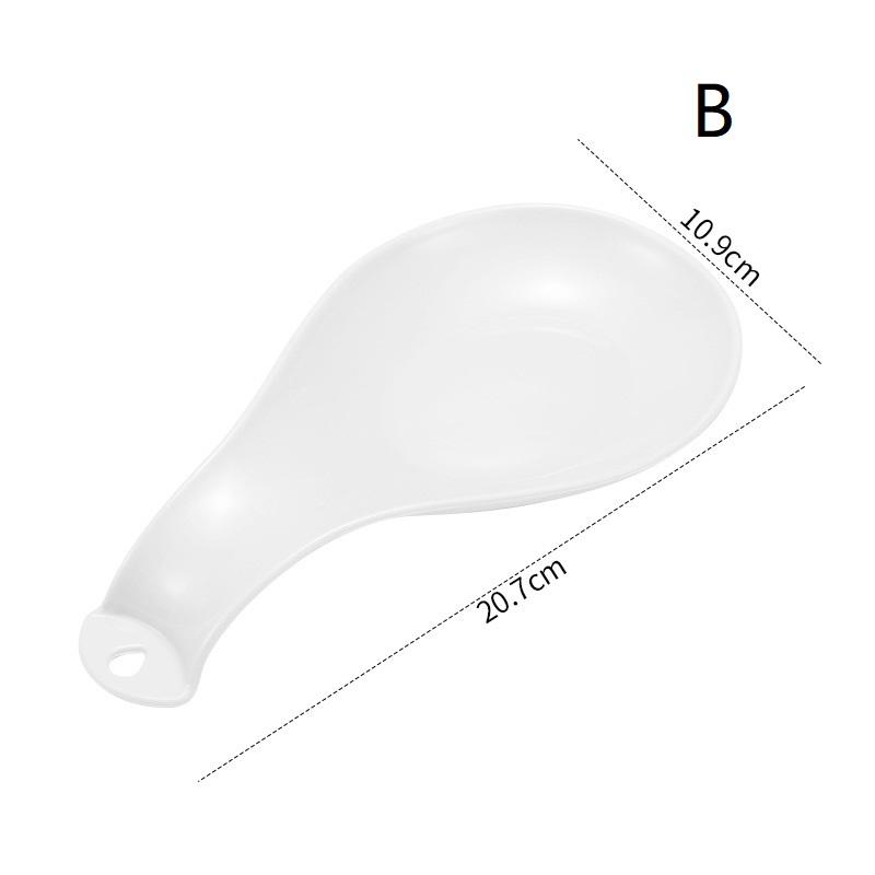 Spoon Rest Large Plastic Spoon Holder Heat-Resistant Cooking Spoon Rest Coffee Spoon Holder Dishwasher Safe Spoon Rest