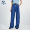 Navigare Women's High-Waist Wide-Leg Denim Jeans