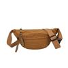 Casual Korean Style Cotton Corduroy Crossbody Bag With Zipper Closure For Daily Use