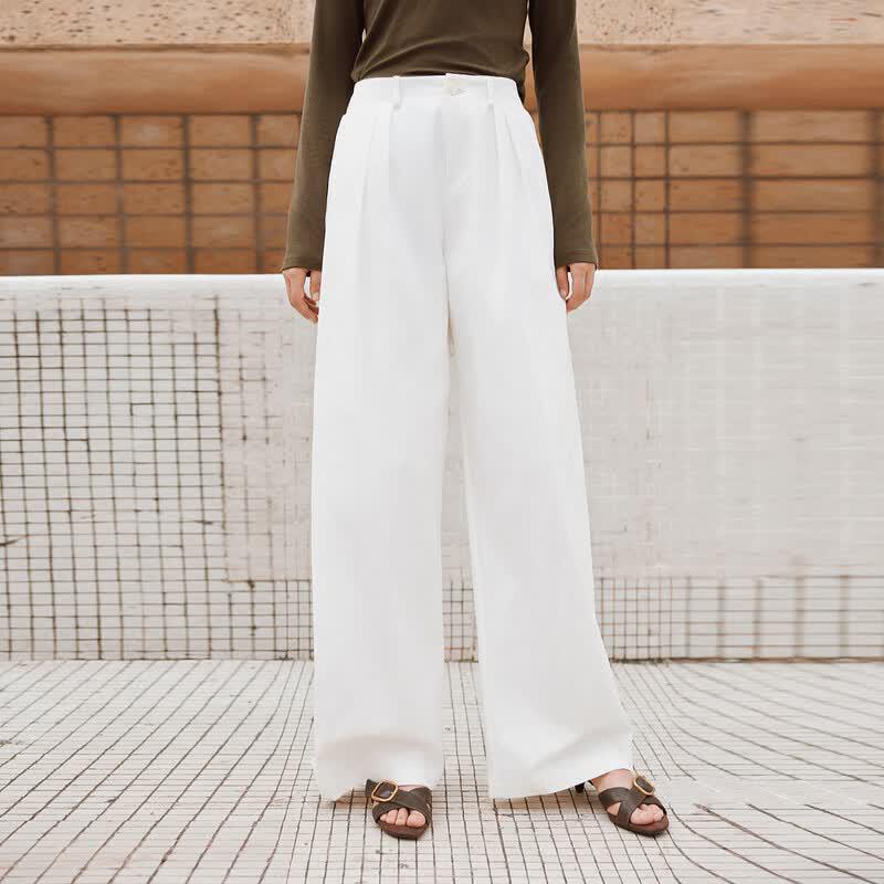 ELLE Women s Retro Textured Wide-Leg Harem Pants S