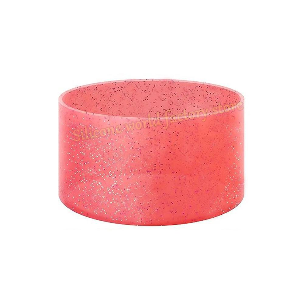 SW 7.5CM Glitter Silicone Cup Bottom Cover For Stanley 40oz/30oz Tumbler Anti-Slip Silicone Boot Sleeve 75MM Water Bottle Covers