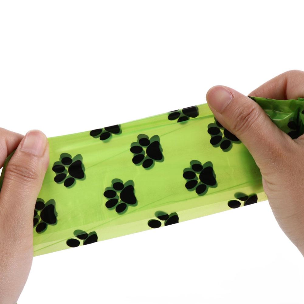 15pcs/roll Pet Garbage Bag Small Cleaning Shit Bag Portable Pet Pooper Bags  Outdoor
