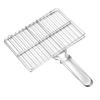 Stainless Steel Folding Barbecue Mesh Outdoor Grilled Fish Net Portable BBQ Tongs Cooking Accessories Vegetable Clip with Handle